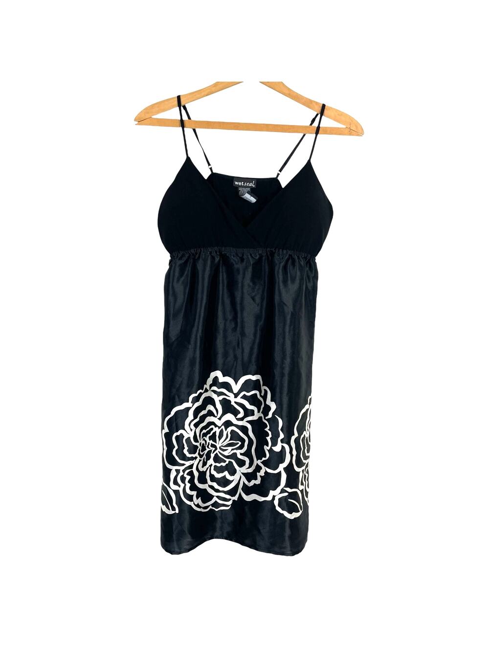 Wet Seal Women Y2K Babydoll Floral Slip Dress Indie Sleaze Beach Sundress Vacay